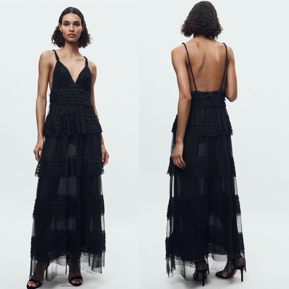 BLOGGERS FAV ZARA RUFFLED TULLE DRESS